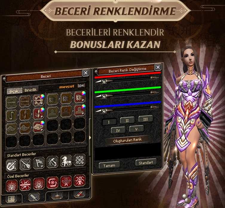 CixMetin2 Beceri Renklendirme