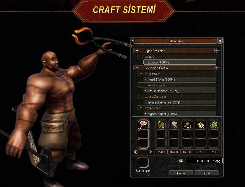 Asalet2 Craft Sistemi