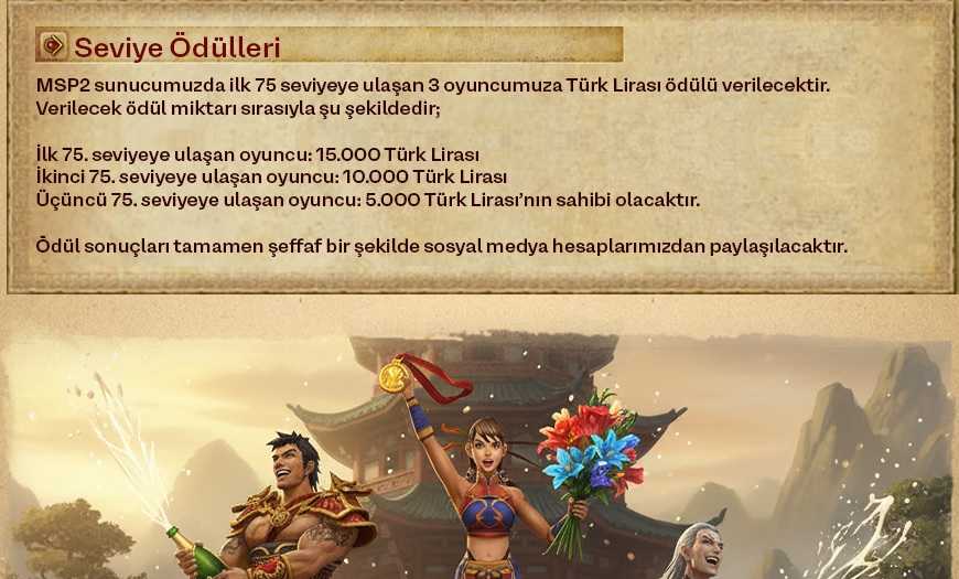 Msp2 Seviye Ödülleri