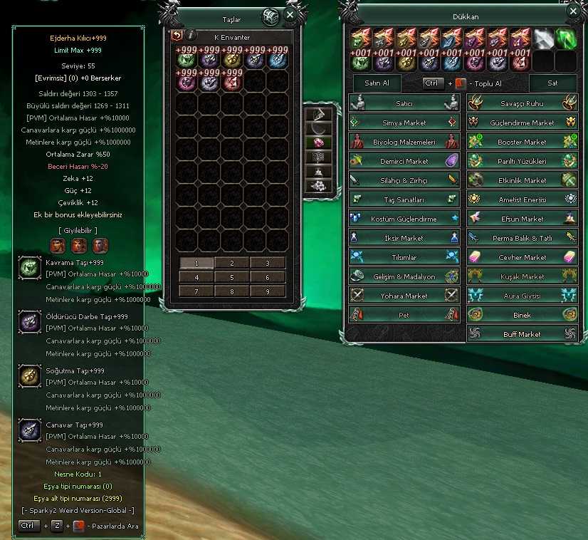 Sparky2 +999 itemler