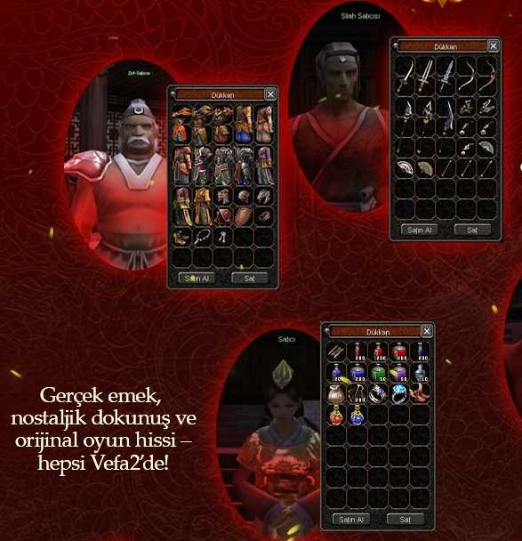 Vefa2 NPC İçerikleri